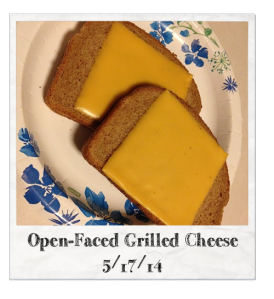 Open-Faced Grilled Cheese